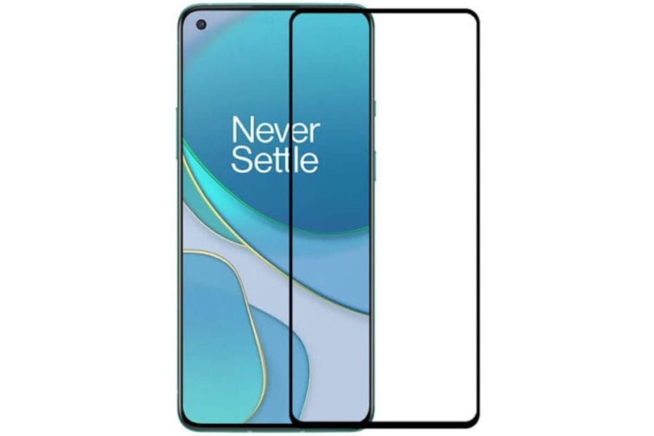 Uncut Tempered Glass for OnePlus 8T / Reno 7 Pro This image is for reference only and may not be the actual detail of other phone models or similar tempered glass.