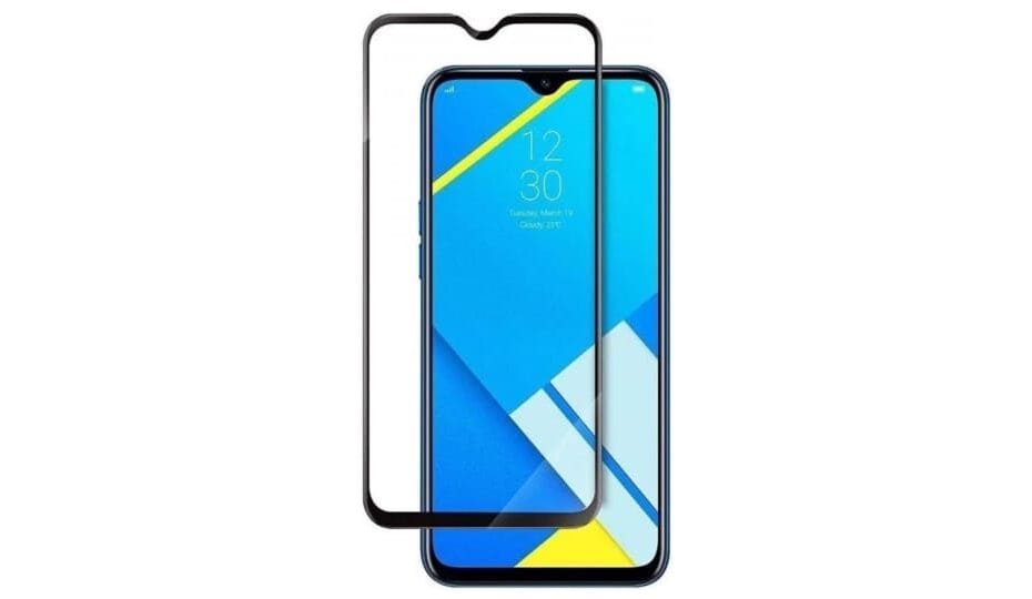 V-Cut Screen Protection Glass for Oppo A1K / Realme C2 This image is for reference only and may not be the actual detail of other phone models or similar tempered glass.
