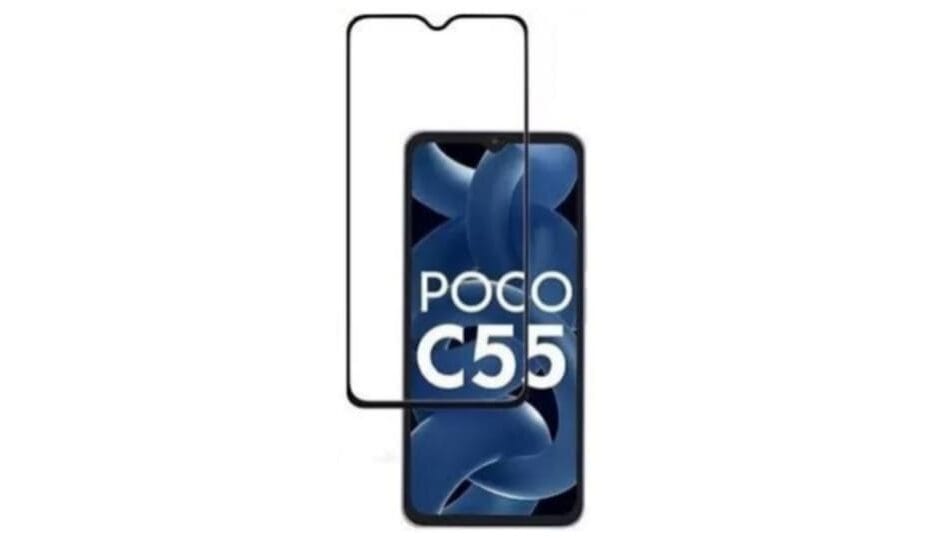 Universal Camera Cut Tempered Glass Screen Protector for Redmi 10C / Poco C55 This image is for reference only and may not be the actual detail of other phone models or similar tempered glass.