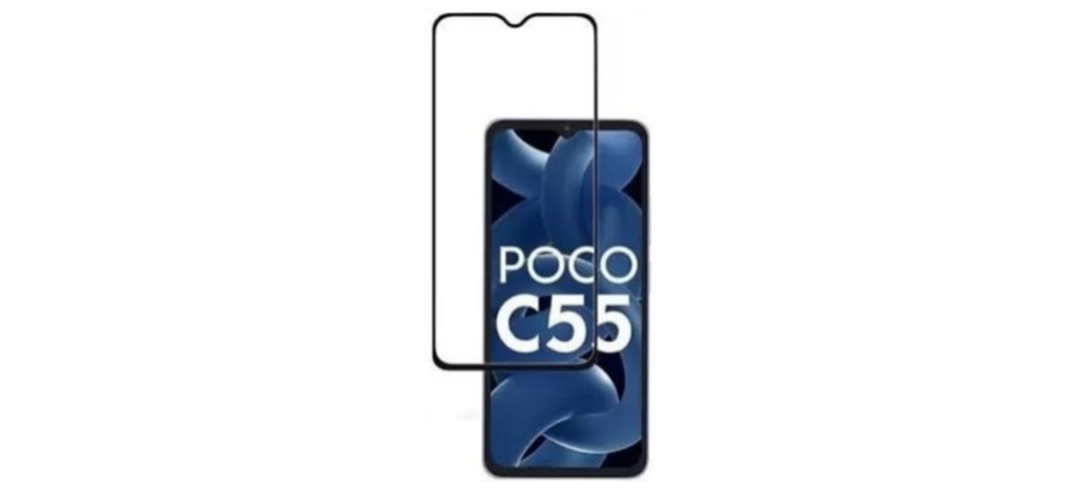 Universal Camera Cut Tempered Glass Screen Protector for Redmi 10C and Poco C55