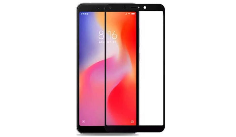 Classic Top Bezels Cut Tempered Glass for Redmi 6, 6A & 7A. This image is for reference only and may not be the actual detail of other phone models or similar tempered glass.