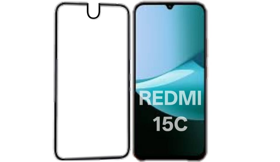 Redmi 15C Large Display Safety Glass Guide This image is for reference only and may not be the actual detail of other phone models or similar tempered glass.