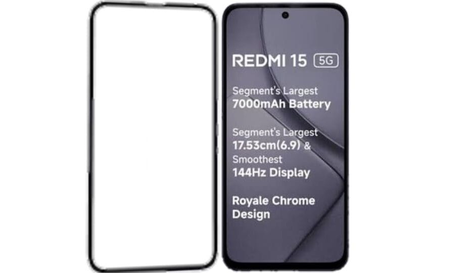 Redmi 15 4G / 5G Big Size Tempered Glass Guide This image is for reference only and may not be the actual detail of other phone models or similar tempered glass.