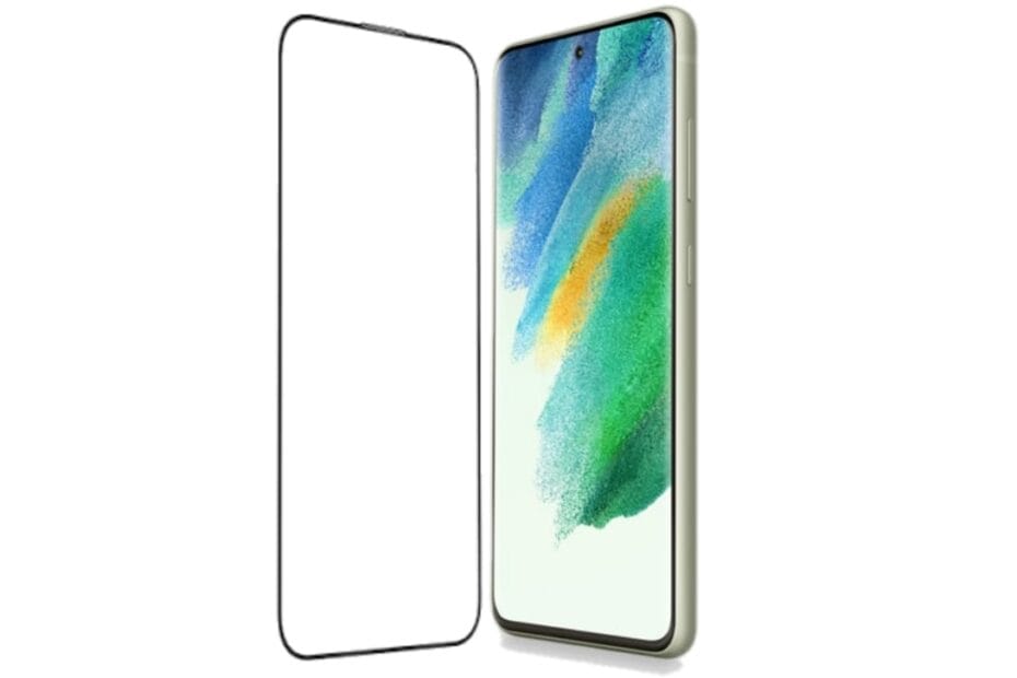 TEMPERED GLASS FOR SAMSUNG S21 FE This image is for reference only and may not be the actual detail of other phone models or similar tempered glass.