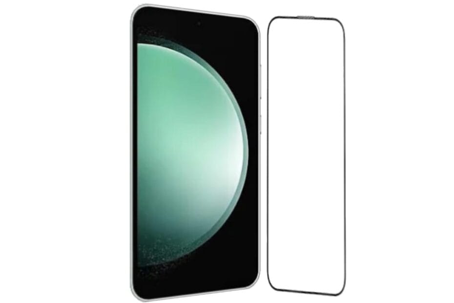 SCREEN PROTECTOR FOR SAMSUNG A54 5G AND S23 FE This image is for reference only and may not be the actual detail of other phone models or similar tempered glass.