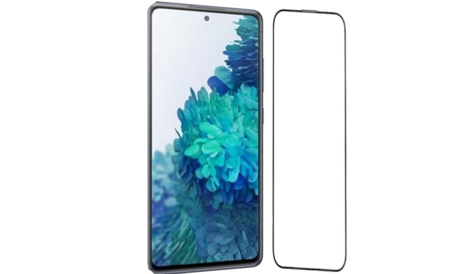 SCREEN PROTECTOR FOR SAMSUNG A51 AND S20 FE This image is for reference only and may not be the actual detail of other phone models or similar tempered glass.