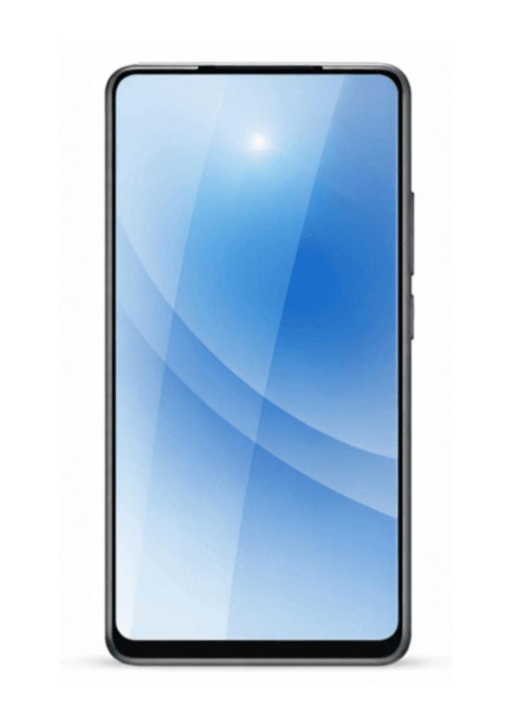 Full-display smartphone design with no notch or camera cut, illustrating pop-up and future under-display camera screen compatibility for tempered glass
(Descriptive, not salesy, no brand, no promises)