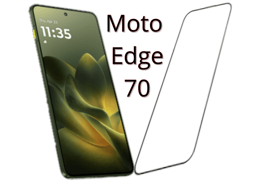 Motorola Edge 70 punch hole display without cut tempered glass full coverage screen protector clear glass protection